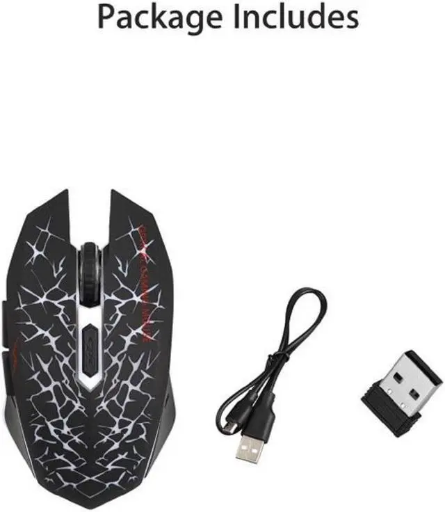 Alt view image 7 of 7 - Wireless USB Optical Gaming Mouse Mice with Nano USB Receiver, for Computer Laptop Gamer(Multi Color Variation)