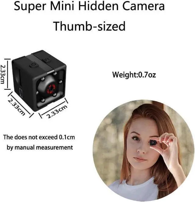 Alt view image 4 of 7 - Mini Home Security Camera Wireless, HD 1080P Portable Small Camera for Home Car Indoor Outdoor