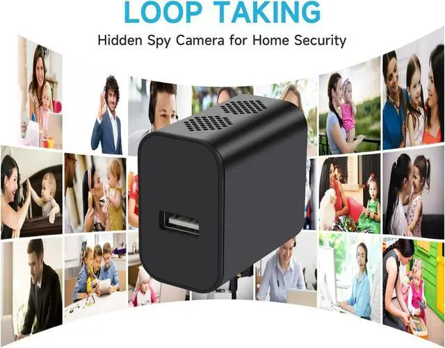 Alt view image 7 of 7 - 1080P Camera Portable 64GB Camera with Night Vision and Motion Detection,Nanny Cam Home