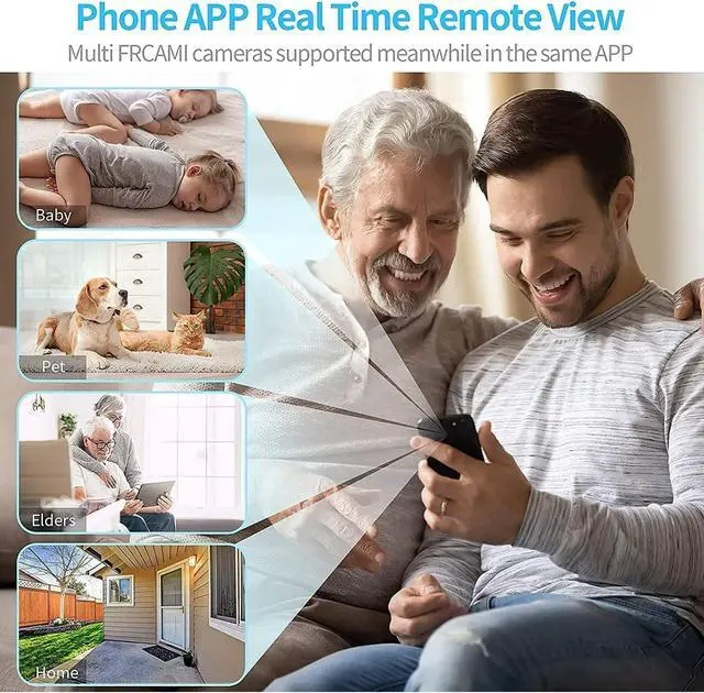 Alt view image 6 of 7 - Mini WiFi Hidden Cameras with Audio and Video Live Feed,with Cell Phone App Wireless Recording -1080P HD Nanny Cams with Night Vision.Tiny Cameras for Indoor/Outdoor Using