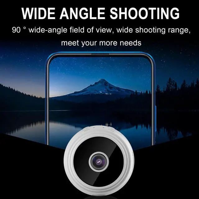Alt view image 4 of 7 - Mini 1080p HD Wireless Magnetic Security Camera with Sound, Spy Camera Hidden Camera, Nanny Cam with Phone App and Night Vision Motion Detection, for Office and Home Security