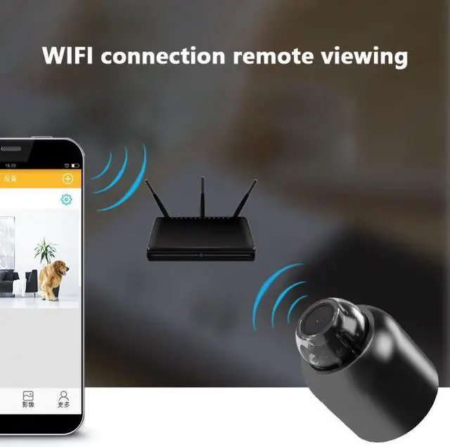 Alt view image 5 of 7 - 3PCS Mini Hidden Camera Security Cameras Full HD 1080P Nanny Cam Small Spy Camera with Night Vision PIR Motion Detection for Home Office Car Indoor or Outdoor