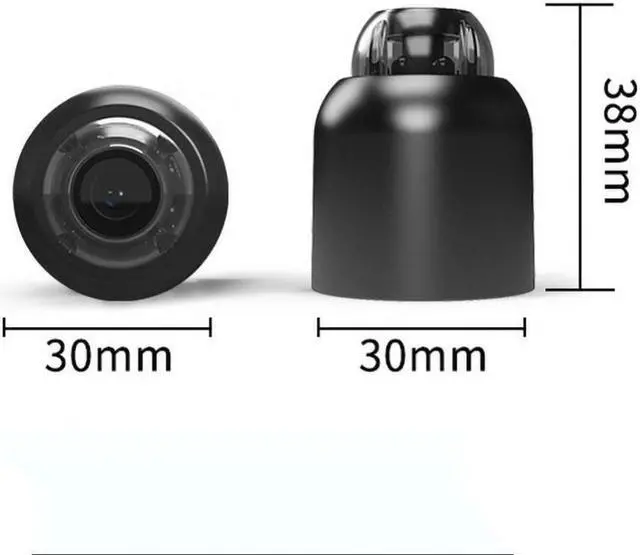 Alt view image 7 of 7 - 3PCS Mini Hidden Camera Security Cameras Full HD 1080P Nanny Cam Small Spy Camera with Night Vision PIR Motion Detection for Home Office Car Indoor or Outdoor