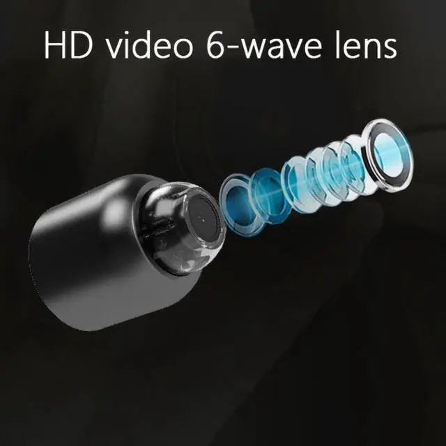 Alt view image 3 of 7 - 3PCS Mini Hidden Camera Security Cameras Full HD 1080P Nanny Cam Small Spy Camera with Night Vision PIR Motion Detection for Home Office Car Indoor or Outdoor