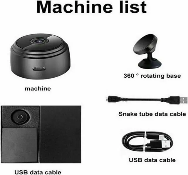 Alt view image 6 of 7 - 2 PCS Mini Wireless WiFi Camera,Camera with Audio and Video Live Feed,with Cell Phone App Wireless Recording,1080P HD Cameras with Night Vision,Tiny Cameras for Indoor/ Outdoor