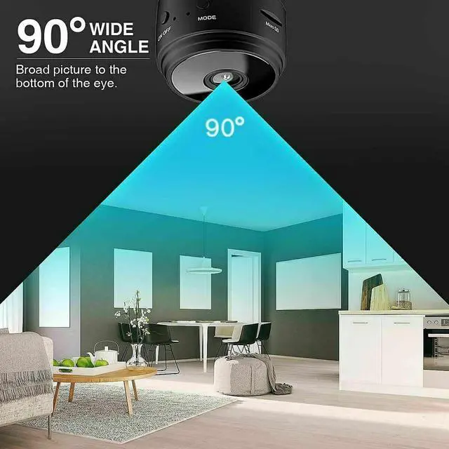 Alt view image 3 of 7 - 2 PCS Mini Wireless WiFi Camera,Camera with Audio and Video Live Feed,with Cell Phone App Wireless Recording,1080P HD Cameras with Night Vision,Tiny Cameras for Indoor/ Outdoor