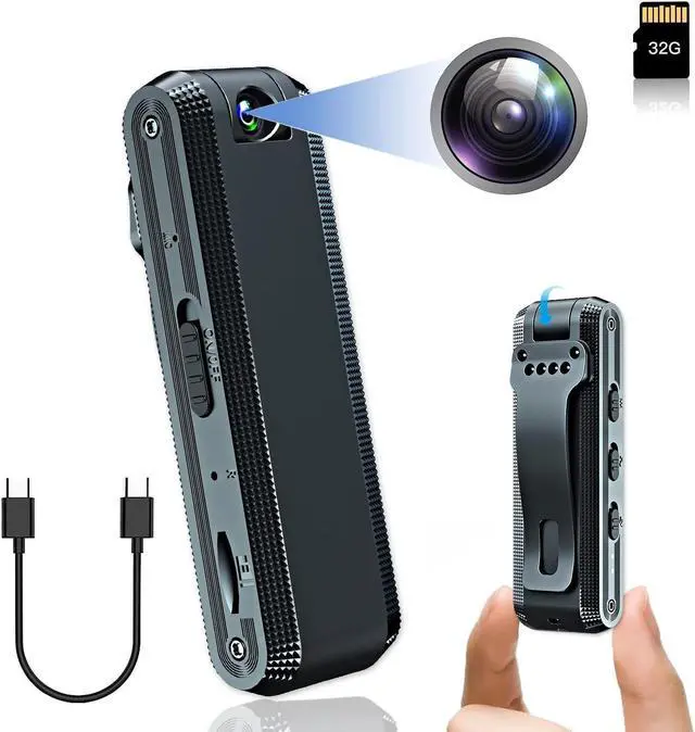 Main image of 1080P Full HD ,Mini Body Camera with 32GB Memory Card,Premium Portable Body Camera with Night Vision and Motion Detection Wearable for Office, Law Enforcement, Security Guard
