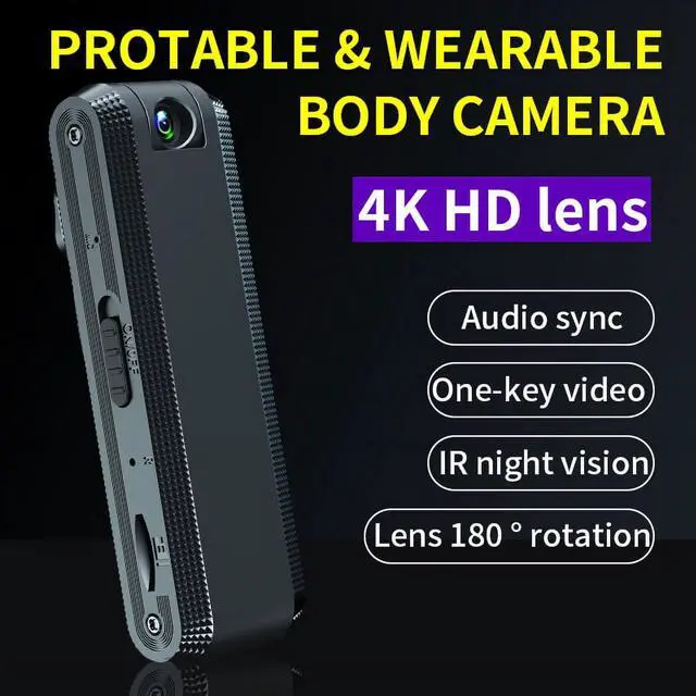 Alt view image 3 of 7 - 1080P Full HD ,Mini Body Camera with 32GB Memory Card,Premium Portable Body Camera with Night Vision and Motion Detection Wearable for Office, Law Enforcement, Security Guard