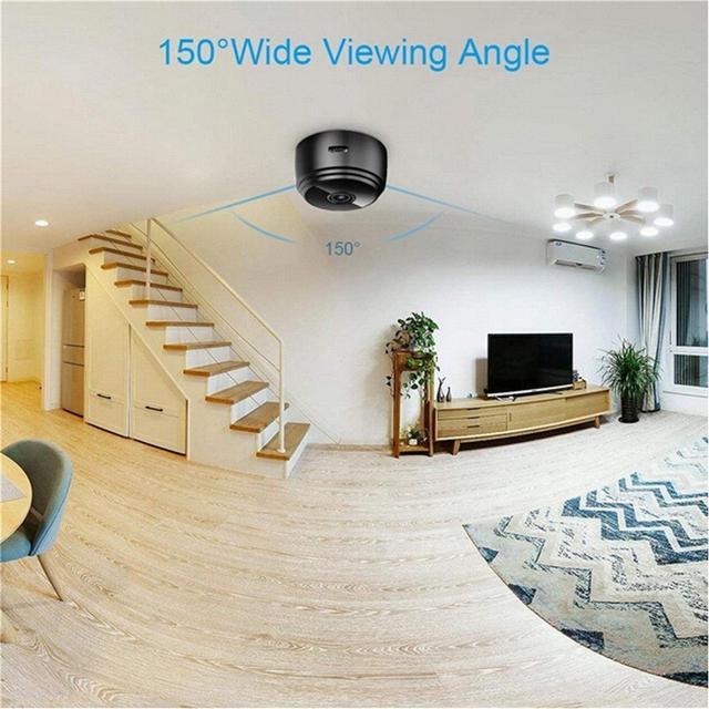 Alt view image 6 of 7 - Mini 1080p HD Wireless Magnetic Security Camera with Sound, Spy Camera Hidden Camera, Nanny Cam with Phone App and Night Vision Motion Detection, for Office and Home Security