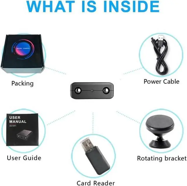 Alt view image 3 of 7 - Hidden Camera Detector,HD1080P Spy Camera,Wireless Wifi Security Camera,Nanny Cam,Baby Monitor with Night Vision,AI Human Motion Detection,Remote Viewing for Security