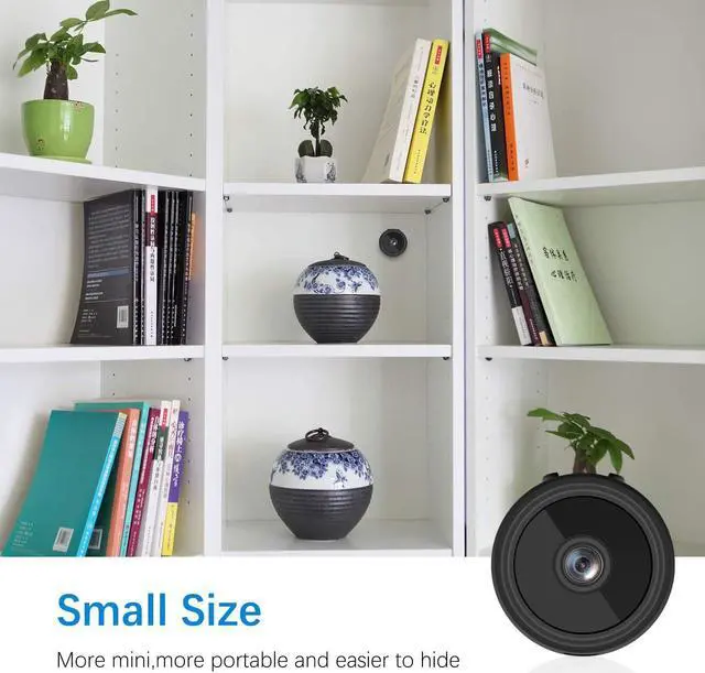 Alt view image 3 of 6 - WiFi Mini Camera Ultra Compact Network Camera Wireless IP Camera 1080P with Motion Detection Night Vision Cameras, Nanny Baby Pet Cam for iPhone / Android Phone / iPad