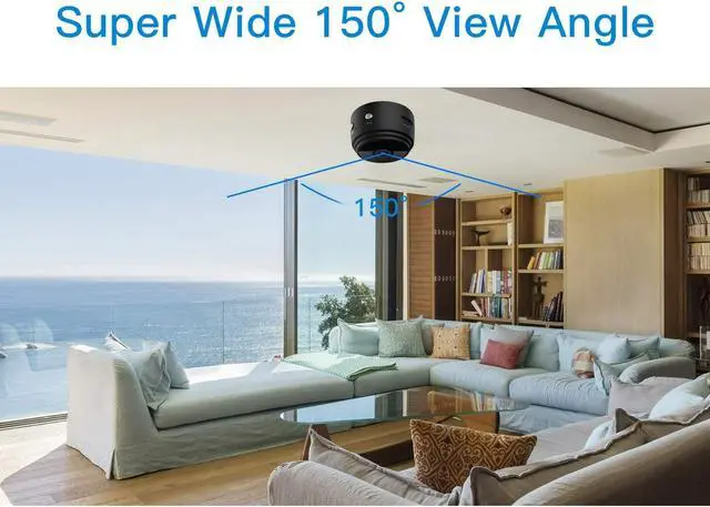Alt view image 2 of 6 - WiFi Mini Camera Ultra Compact Network Camera Wireless IP Camera 1080P with Motion Detection Night Vision Cameras, Nanny Baby Pet Cam for iPhone / Android Phone / iPad