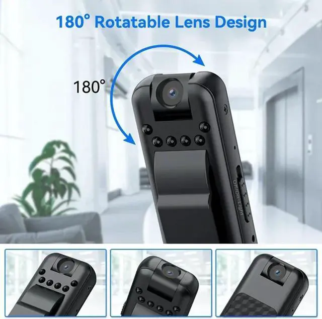 Alt view image 3 of 7 - Cameras with Audio And Video Bathroom Hidden Cameras Wireless over The Door Cameras for Home Pinhole Glasses Clip on Pinhole Glasses Surveillance Cameras 1080 Outdoor Recording Cameras for
