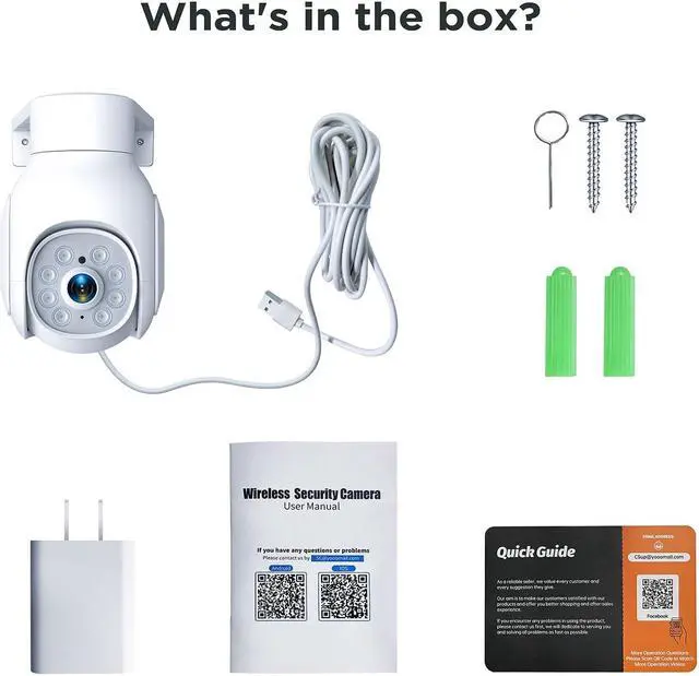 Alt view image 7 of 7 - 2 Pack SC25 2K/3MP Wired Security Camera Outdoor PTZ WiFi Dome Surveillance Camera
