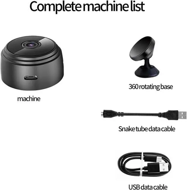 Alt view image 7 of 7 - Spy Camera 1080P WiFi Hidden Camera Wireless Indoor Secret Camera Mini Nanny Spy Cam Home Security Surveillance Camera Micro Small Monitor Video Camera with Motion Detection App Control