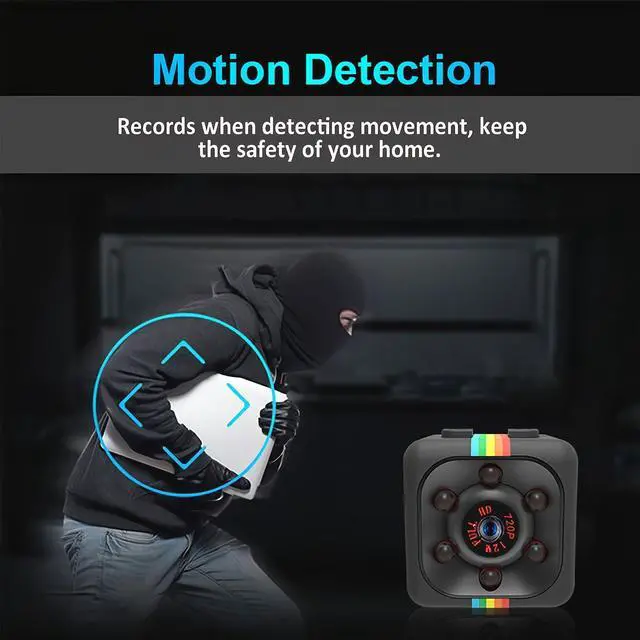 Alt view image 5 of 7 - Mini 1080P Action Camera - Portable Action Security Motion Sport Camera - Wireless Night Camera Indoor Outdoor