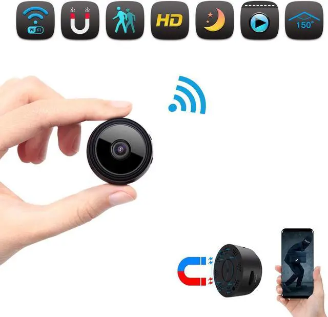 Main image of Mini Camera Portable Home Security Battery Powered HD 1080P Wireless Nigh Vision Small Nanny Cam Home Security Camera Remote Monitor Phone App