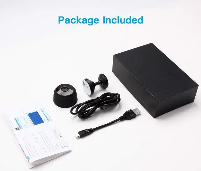 Alt view image 7 of 7 - Mini Camera Portable Home Security Battery Powered HD 1080P Wireless Nigh Vision Small Nanny Cam Home Security Camera Remote Monitor Phone App