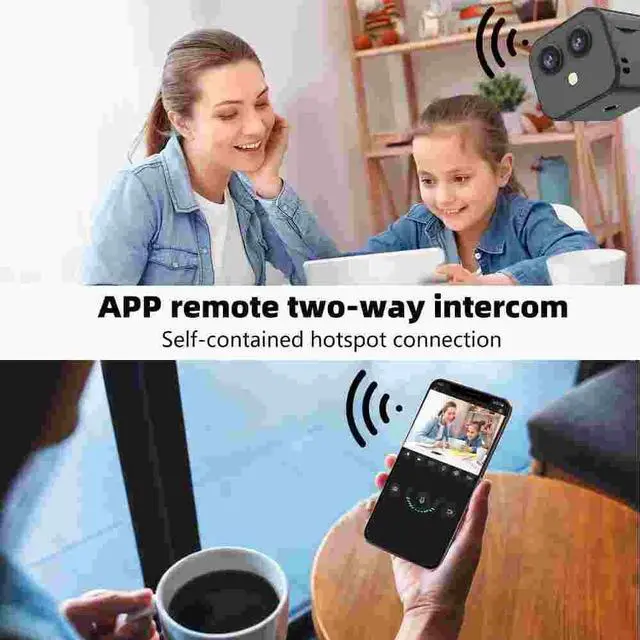 Alt view image 6 of 7 - Wireless Wifi Mini Hidden Camera Home Security Night Vision HD 1080P Dual Lens