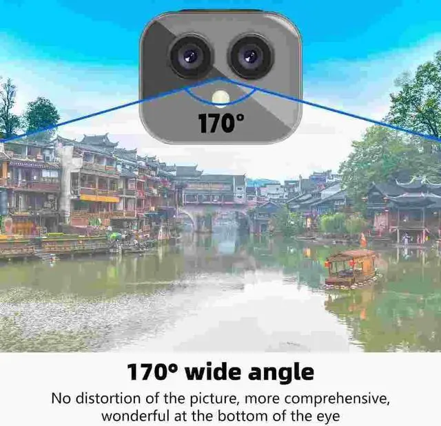 Alt view image 4 of 7 - Wireless Wifi Mini Hidden Camera Home Security Night Vision HD 1080P Dual Lens