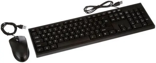 Main image of Wired Mouse Keyboard Set, 1200dpi Mice Mechanical Feeling Full Layout 104 Keys Keypad Combo for PC Laptop Desktop Game and Work