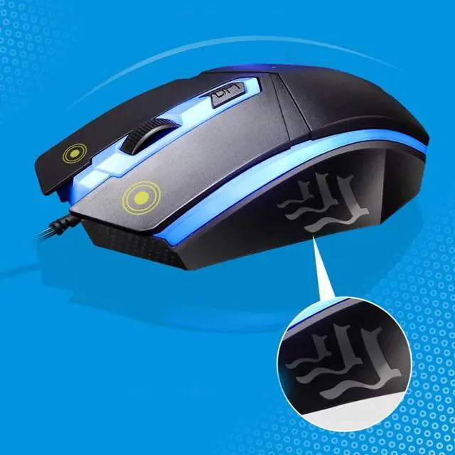 Alt view image 2 of 7 - Gaming Keyboard and Mouse Combo, LED Rainbow Backlit Keyboard with 104 Key Computer PC Gaming Keyboard for PC/Laptop (Black)