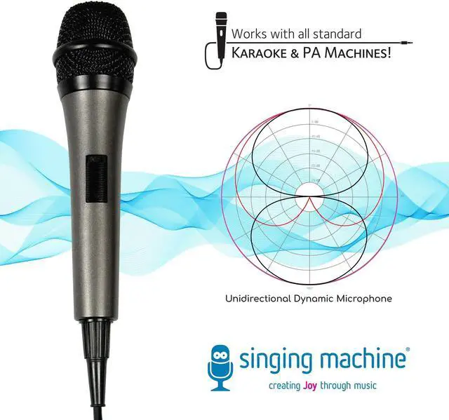 Alt view image 5 of 7 - The Singing Machine SMM-205 Unidirectional Microphone
