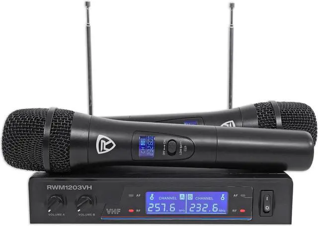Alt view image 3 of 5 - Wireless Dual HandHeld Microphone System/Digital Display