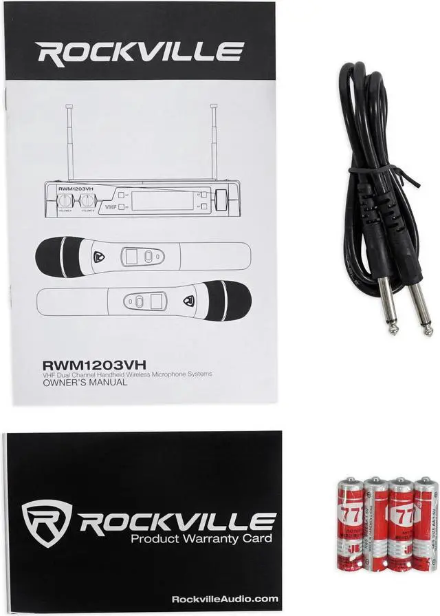 Alt view image 5 of 5 - Wireless Dual HandHeld Microphone System/Digital Display