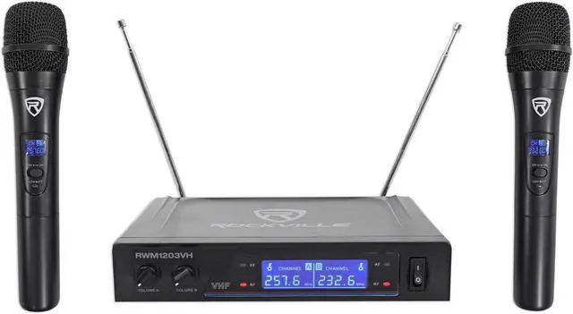 Main image of Wireless Dual HandHeld Microphone System/Digital Display