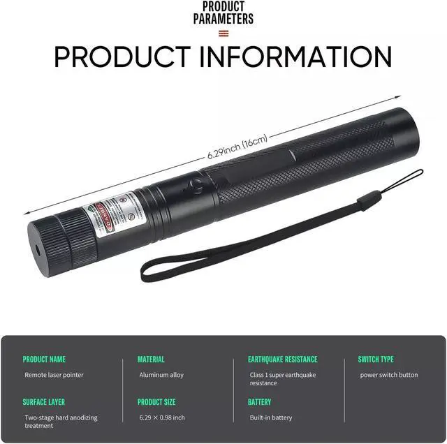 Alt view image 6 of 7 - 2X 5000Mile 532nm Green Laser Pointer Pen Light Star Beam USB Rechargeable Lazer