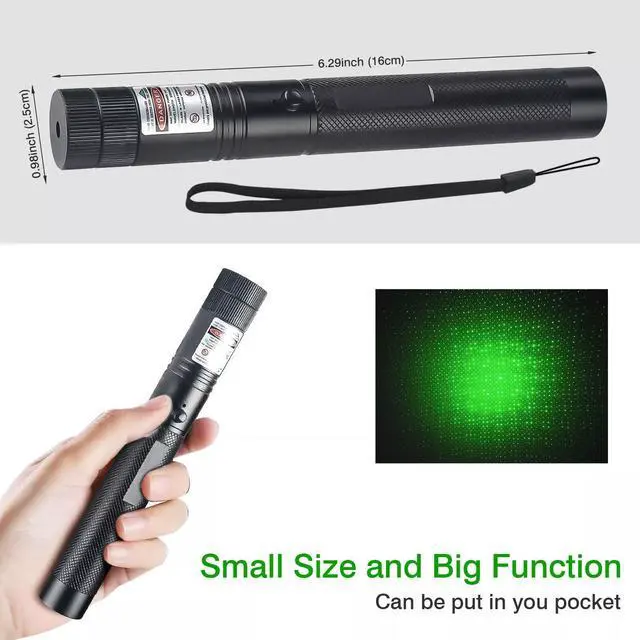 Alt view image 5 of 7 - 990Miles Rechargeable Lazer Green Laser Pointer Pen Astronomy Visible Beam Light