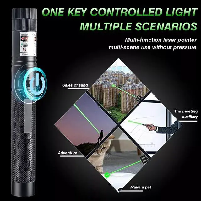 Alt view image 2 of 7 - 990Miles Rechargeable Lazer Green Laser Pointer Pen Astronomy Visible Beam Light
