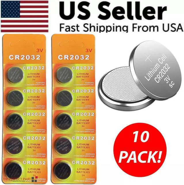 Main image of 10 x LITHIUM BATTERY 3V CR2032 CR 2032 BR2032 DL2032 Remote Button Cell Watch