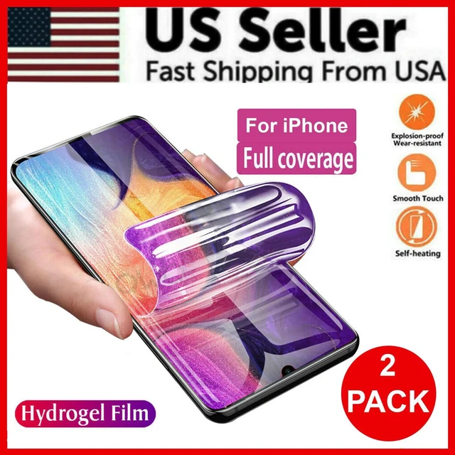 Hydrogel Screen Protector For IPhone 15 14 13 12 11 Pro Max SE XR XS 7 8 Plus - Full Coverage 6 thumbnail image