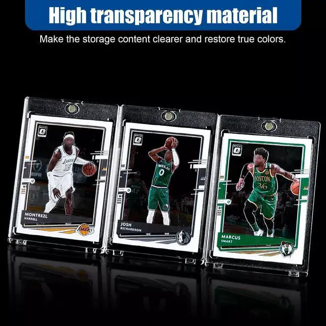 Alt view image 6 of 7 - 30 Pack Magnetic Trading Sports Card Holders 35pt One-Touch Hard UV Protection