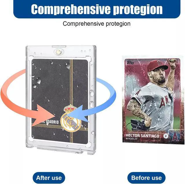 Alt view image 2 of 7 - 30 Pack Magnetic Trading Sports Card Holders 35pt One-Touch Hard UV Protection