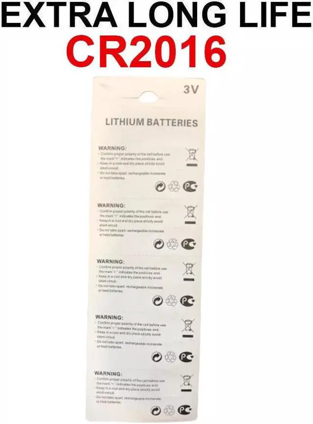 Alt view image 2 of 3 - 5 x Fresh CR 2016 CR2016 ECR2016 BR2016 LITHIUM COIN CELL Battery Exp 2029 NEW