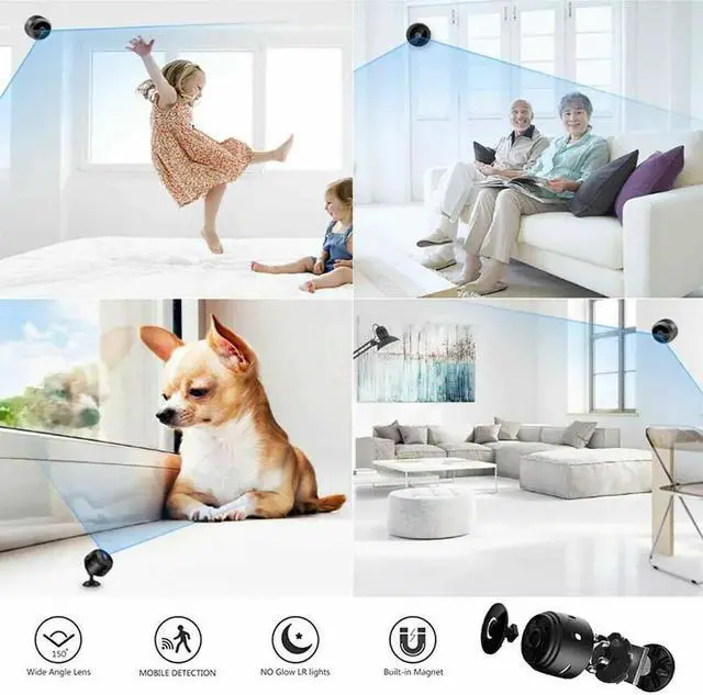 Alt view image 4 of 7 - Mini Wireless Hidden Camera WiFi IP Home Security DVR Night Vision HD USB 1080P