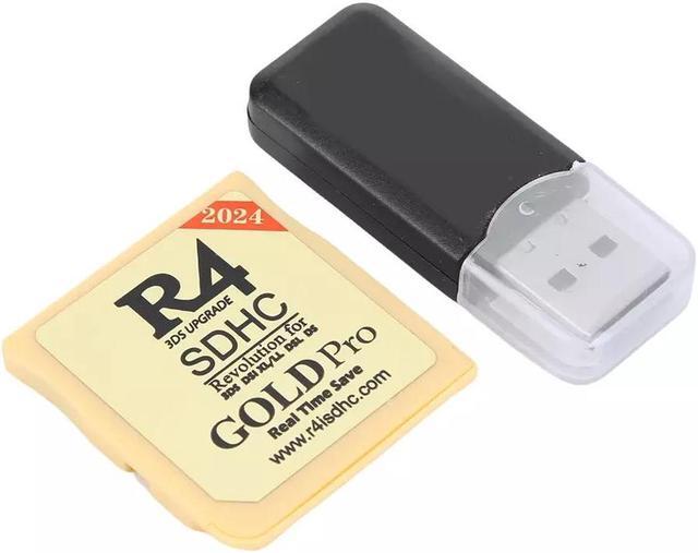 Alt view image 5 of 7 - 2024 Version R4 Gold Pro SDHC R4i For DS/3DS/2DS Revolution Cartridge + USB
