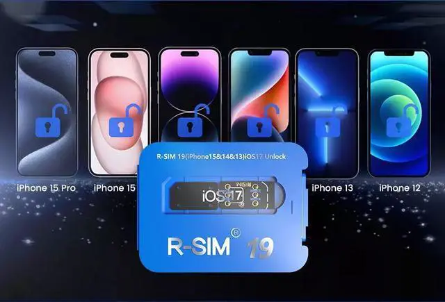 Alt view image 7 of 7 - R-SIM19 NEW QPE Stable Unlock SIM Card For iPhone 15 Plus 14 13 Pro Max 12 IOS17