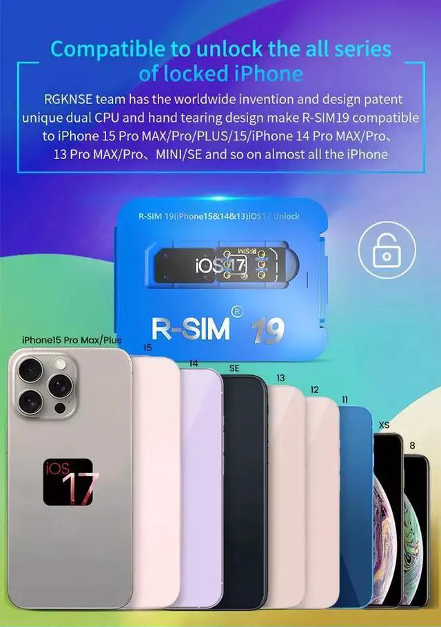 Alt view image 4 of 7 - R-SIM19 NEW QPE Stable Unlock SIM Card For iPhone 15 Plus 14 13 Pro Max 12 IOS17