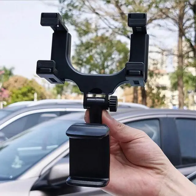Alt view image 6 of 7 - Universal 360 Rotation Car Rear View Mirror Mount Stand GPS Cell Phone Holder US