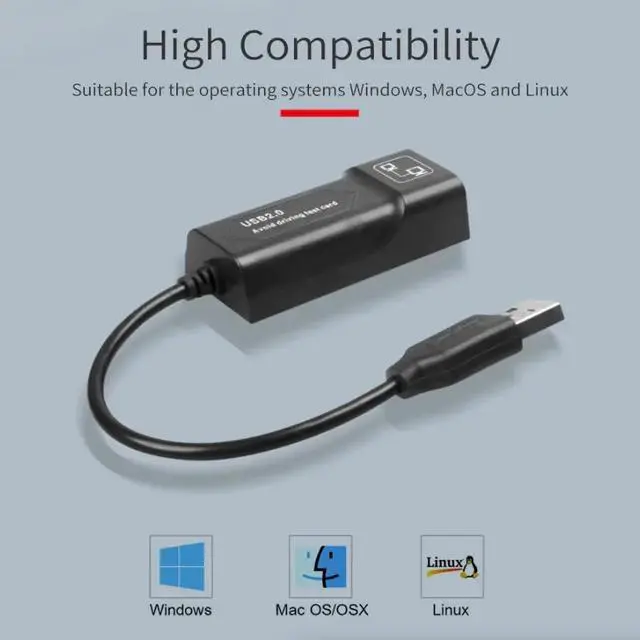 Alt view image 2 of 7 - USB 3.0 Gigabit Ethernet LAN RJ45 1000Mbps Network Adapter For Windows PC Mac