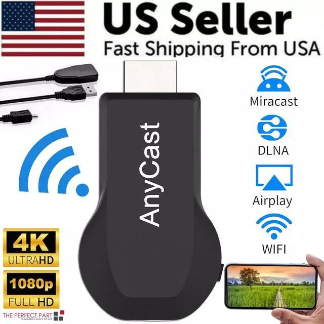 Main image of 4K WiFi HDMI Anycast Miracast Airplay TV Wireless Display DLNA Dongle Adapter
