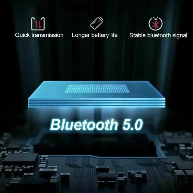 Alt view image 5 of 7 - Wireless Bluetooth 5.0 Earpiece Headset Driving Trucker Earbuds Noise Cancelling