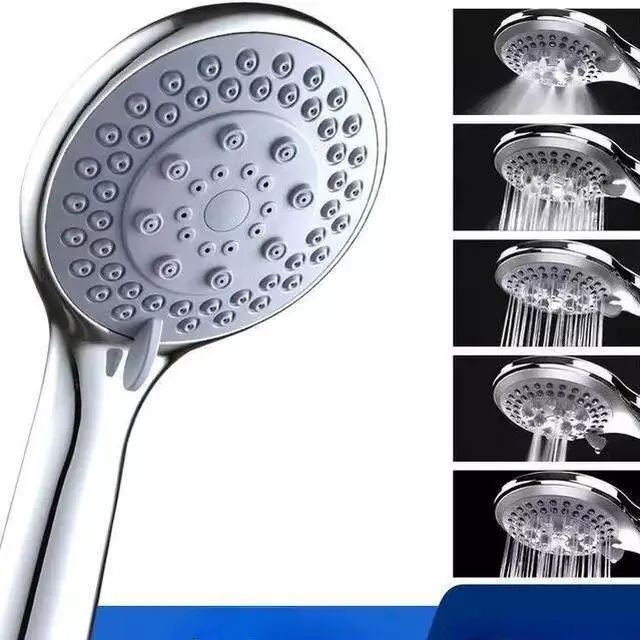 Main image of High Pressure Shower Head 5 Settings Handheld Shower Heads Spray With 5 FT Hose