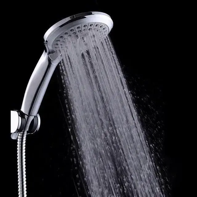 Alt view image 6 of 7 - High Pressure Shower Head 5 Settings Handheld Shower Heads Spray With 5 FT Hose