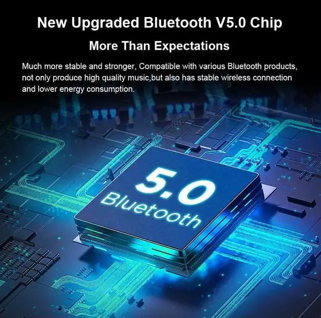 Alt view image 3 of 7 - Waterproof Bluetooth 5.0 Earbuds Stereo Sport Wireless Headphones in Ear Headset