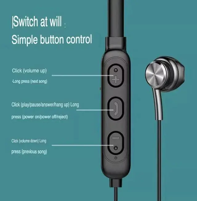 Alt view image 5 of 7 - Waterproof Bluetooth 5.0 Earbuds Stereo Sport Wireless Headphones in Ear Headset